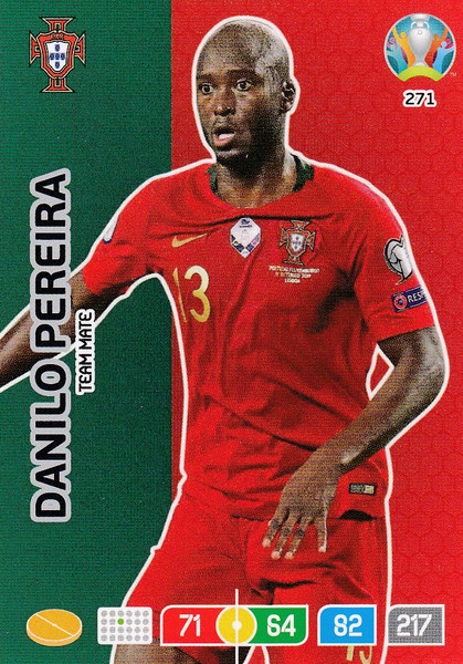 #271 Danilo Pereira (Portugal) Adrenalyn XL Euro 2020