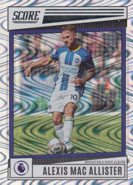 #41 Alexis Mac Allister (Brighton & Hove Albion) Panini Score Premier League 2022-23 SWIRL PARALLEL