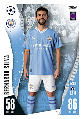 021 Bernardo Silva (Manchester City) - Topps Match Attax 2023/24