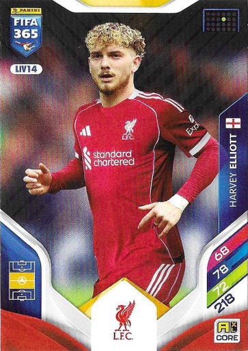 LIV014 - Harvey Elliott (Liverpool) - Panini Adrenalyn XL FIFA 365