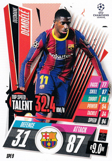 Topps Barcelona / Ousmane Dembele / デンベレ Topps UCL Flagship 2022/23 - Ousmane Dembele Parallel /399