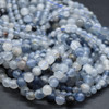 Dumortierite (dark blue) in Quartz Gemstone Round Beads - 2mm, 3mm, 4mm sizes - 15'' Strand, for Jewellery Making
