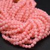 3mm Pink Coral (Dyed) Gemstone FACETED Round Beads - 15'' Strand