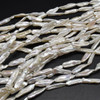 Freshwater Pearl Beads - Biwa Souffle Pearls - 22mm - 25mm x 6mm - 8mm - 15'' strand - For Jewellery Making