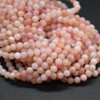 Pink Peruvian Opal Gemstone SMOOTH Round Beads - 3mm - 15'' Strand, for Jewellery making, DIY
