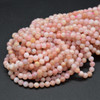 Pink Peruvian Opal Gemstone SMOOTH Round Beads - 3mm - 15'' Strand, for Jewellery making, DIY
