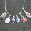Genuine Utah Tiffany Stone Sterling Silver Pendant - Rare Bertrandite - for Handmade Jewellery Making  1 Pc - 6 sizes