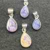 Genuine Mini Utah Tiffany Stone Sterling Silver Pendant - Rare Bertrandite - for Handmade Jewellery Making - 1 Pc