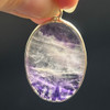 Genuine Blue John Fluorite Pendant - Rare Derbyshire Gemstone in Sterling Silver - 9 Options