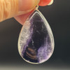 Genuine Blue John Fluorite Pendant - Rare Derbyshire Gemstone in Sterling Silver - 9 Options
