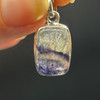 Genuine Blue John Fluorite Pendant - Rare Derbyshire Gemstone in Sterling Silver - 9 Options