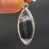 Genuine Blue John Fluorite Pendant - Rare Derbyshire Gemstone in Sterling Silver - 9 Options