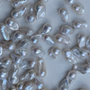 White Freshwater Baroque Pearl, Mini Flame Fireball Bead for Jewellery Making