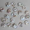 28-32mm Statement Keshi Petal Pearl Bead - Half-Drilled - for Jewellery Making