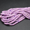 Phosphosiderite Gemstone FACETED Rondelle Beads - 4mm x 3mm - 15'' Strand, for Jewellery Making DIY