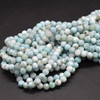 Larimar Gemstone FACETED Round Beads - 4mm - 15'' Strand, For Jewellery Making DIY