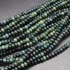Moss Agate SMOOTH Rondelle Spacer Beads - 6mm x 4mm - 15'' Strand, for Jewellery making