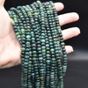 Moss Agate SMOOTH Rondelle Spacer Beads - 6mm x 4mm - 15'' Strand, for Jewellery making