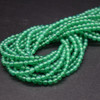 Green Agate Gemstone SMOOTH Round Beads  3mm  15 Strand, for Jewellery making, DIY