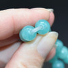 Peruvian Amazonite Gemstone Round Beads - 8mm - Large Hole (2mm) Gemstone Round Beads for Jewellery Making  - 15'' strand