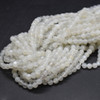 White Moonstone Gemstone Round Beads - 4mm - 15'' Length, for Jewellery Making, DIY