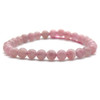 Madagascar Purple Rose Quartz Round Beads Sample strand / Bracelet - 1 Pc - 6mm - 7.5''