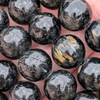 Genuine Greenland 10mm Nuummite Round Beads Bracelet Sample Strand for Jewellery Making