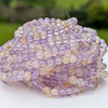 Natural Ametrine Round Gemstone Beads, Extra Long 21 Inch Strand for Jewellery Making
