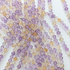 Natural Ametrine Round Gemstone Beads, Extra Long 21 Inch Strand for Jewellery Making