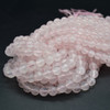 Rose Quartz (Mozambique) Round Gemstone Beads - 6mm, 8mm - 15'' strand, for Jewellery Making