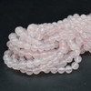 Rose Quartz (Mozambique) Round Gemstone Beads - 6mm, 8mm - 15'' strand, for Jewellery Making