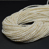 Freshwater Pearl Beads - Rice Pearls - White - 2mm - 2.5mm - 15'' Strand - For Jewellery Making - DIY Necklace Bracelet