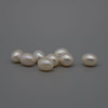 Top Quality Grade AAAAA Natural Freshwater Half Drilled Rice Teardrop Pearl Beads - White - A Pair (2 count) - for Pearl Earrings - 5 Sizes