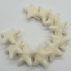 100% Wool Felt Stars - 10 Count - approx 3.5cm - Ivory