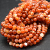 High Quality Grade A Red Banded Agate / Carnelian Striped Semi-precious Gemstone Round Beads 4mm, 6mm, 8mm, 10mm, 12mm
