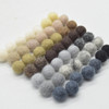 100% Wool Felt Balls - 100 Count - Neutral Colour Shades - 1cm