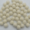 100% Wool Felt Balls - 1cm - Ivory White - 50 Count / 100 Count