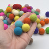 100% Wool Felt Balls - 100 Count - 2cm - Assorted Light and Bright Colours