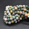 High Quality Grade A Natural Indian Agate Semi-precious Gemstone Round Beads 4mm, 6mm, 8mm, 10mm