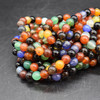 High Quality Grade A Mixed Colour Agate Semi-precious Gemstone Round Beads 4mm, 6mm, 8mm, 10mm, 12mm