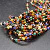 High Quality Grade A Mixed Colour Agate Semi-precious Gemstone Round Beads 4mm, 6mm, 8mm, 10mm, 12mm