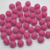 100% Wool Felt Balls - 1cm - Ruby Pink - 50 Count / 100 Count
