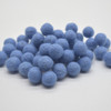 100% Wool Felt Balls - 1cm - French Blue - 50 Count / 100 Count