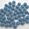 100% Wool Felt Balls - 1cm - Cerulean Blue - 50 Count / 100 Count