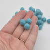 100% Wool Felt Balls - 1cm - Turquoise Blue - 50 Count / 100 Count