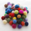 100% Wool Felt Balls - 60 Count - 60 Colours - 1cm