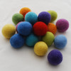 100% Wool Felt Balls - 30 Count - 3cm - Rainbow Colours