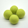100% Wool Felt Balls - 5 Count - 4cm - Yellow Green