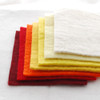 Handmade 100% Wool Felt Sheets - Approx 5mm Thick - 6" Square Bundle - Red Yellow Colours