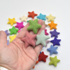 100% Wool Felt Stars - 30 Count - approx 3.5cm - Assorted Light & Bright Colours